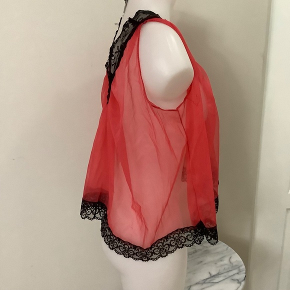 Vintage Lingerie Top fits M-L 36-39 bust approx - Picture 2 of 10